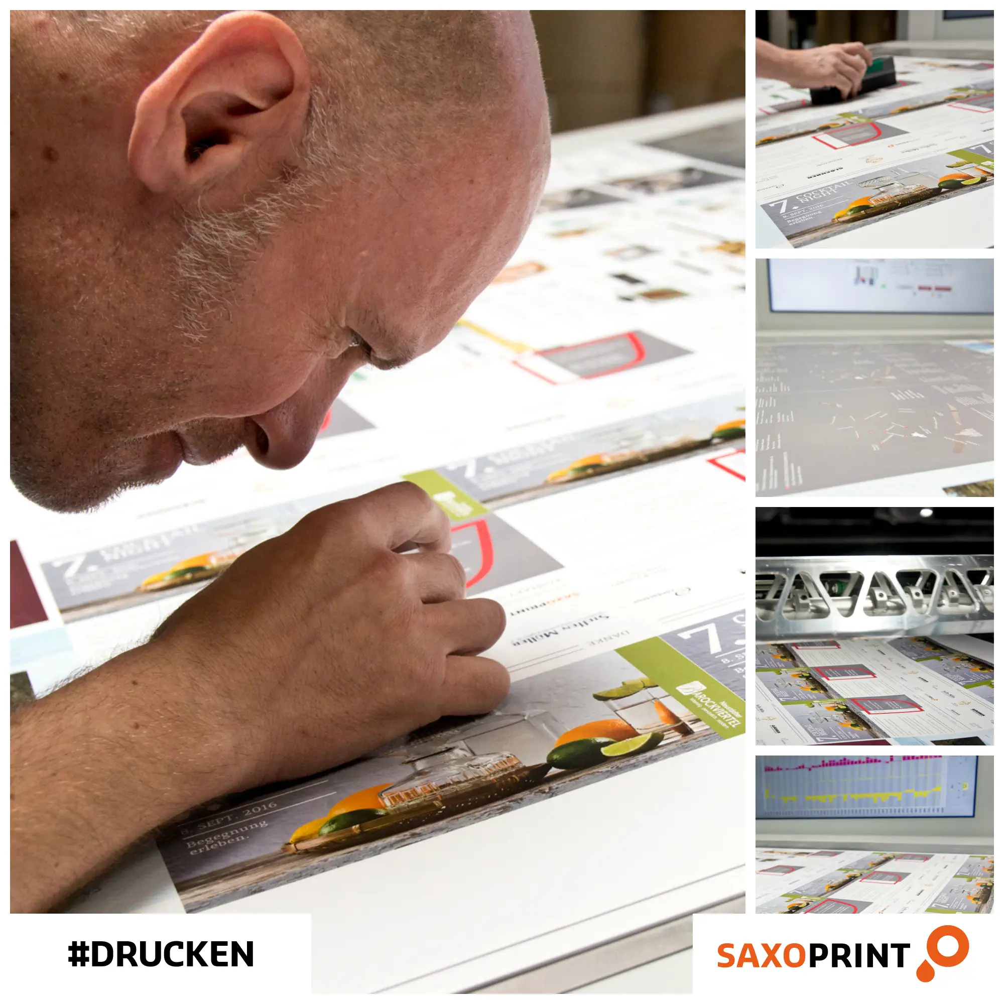 02 COCKTAILnight Folder Collage final Produktion des Flyers fuer die 7. Cocktailnight (Drucken)