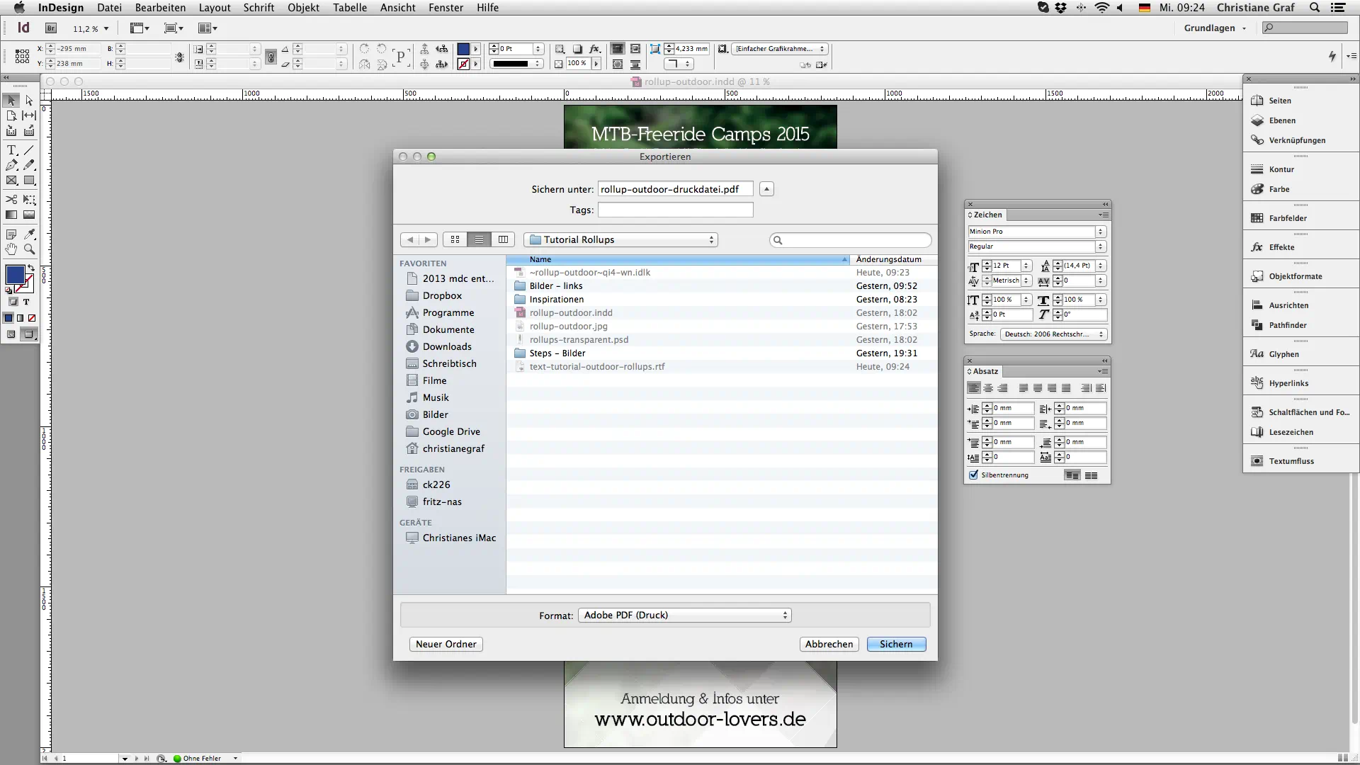 Outdoor rollup erstellen   PDF export