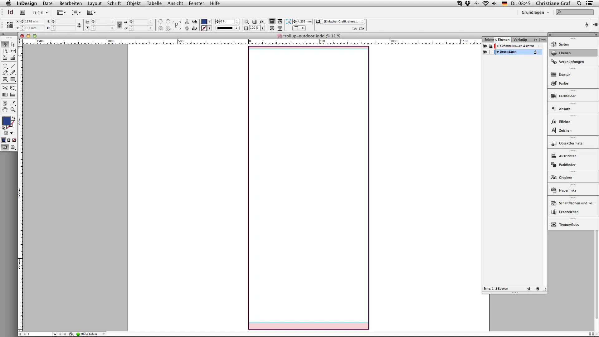 Outdoor rollup erstellen   Sicherheitsabstand 