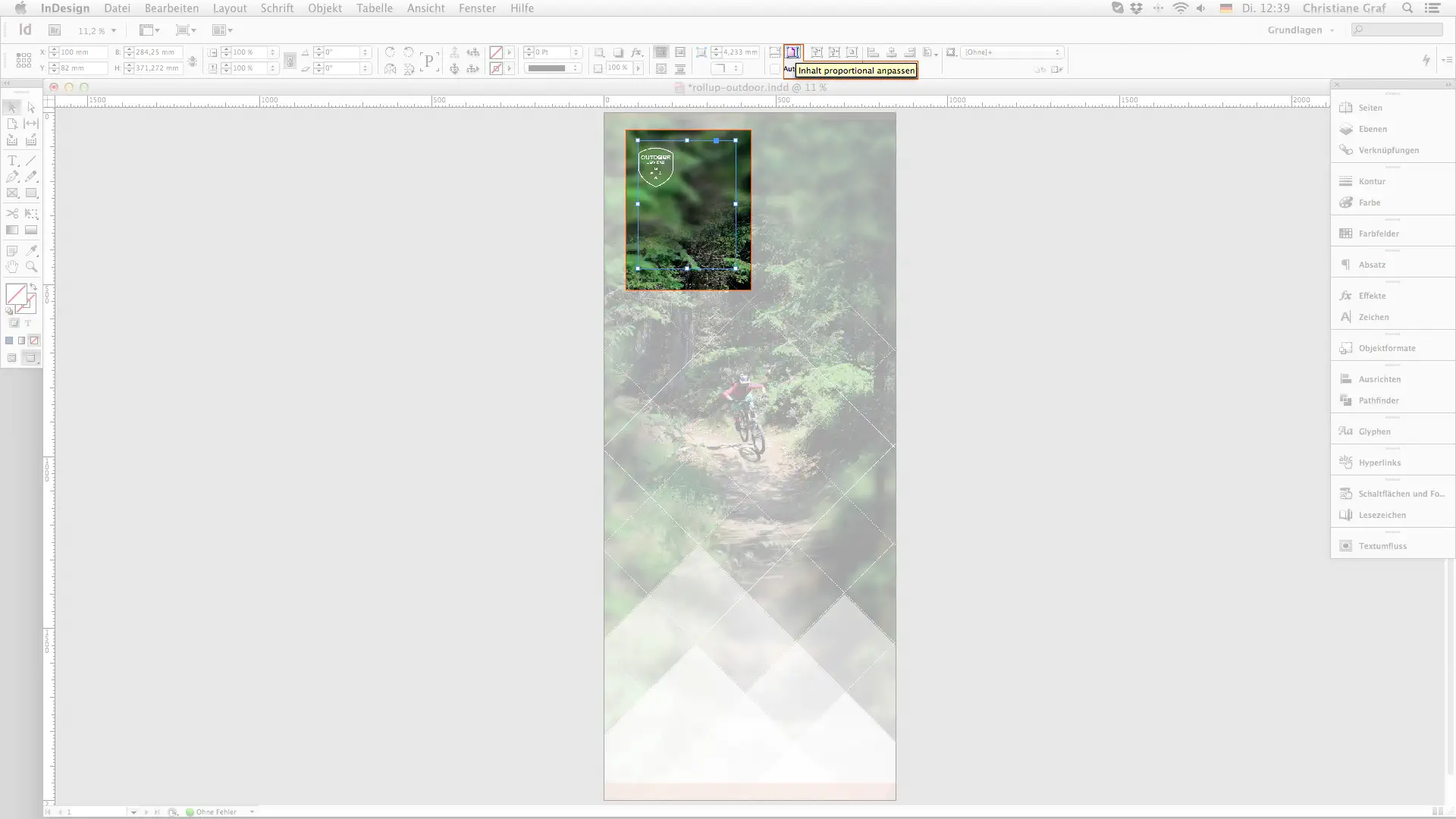 Outdoor rollup erstellen   Logogröße