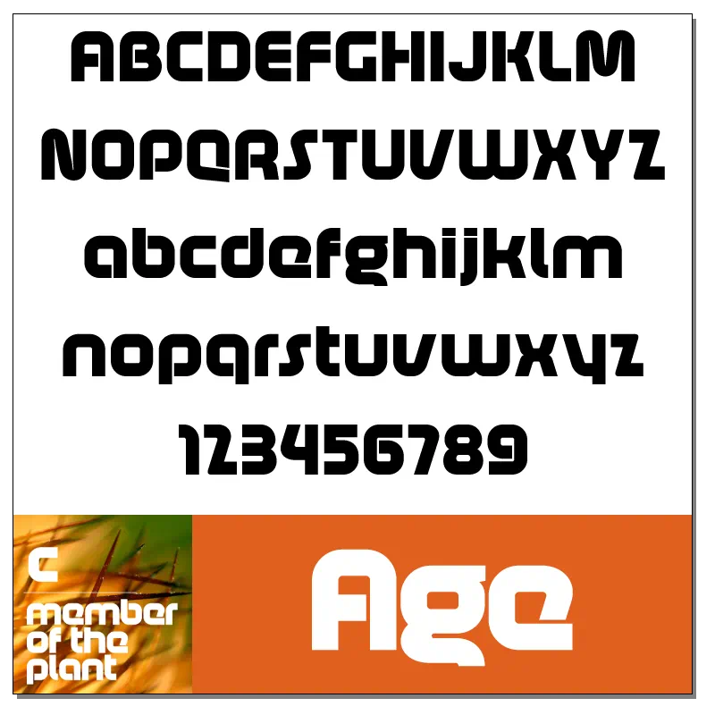 Age Font by Svetoslav Simov