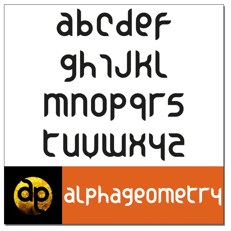 Alphageometry Font by Ferdinand Mark Basa