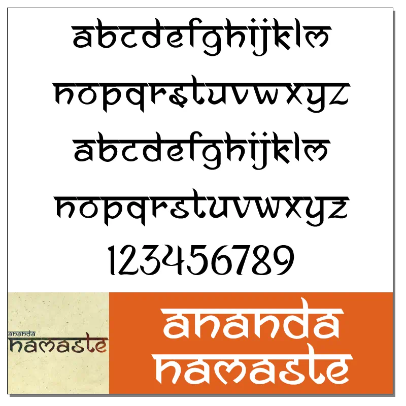 Ananda Namaste Font by Ananda K. Maharjan