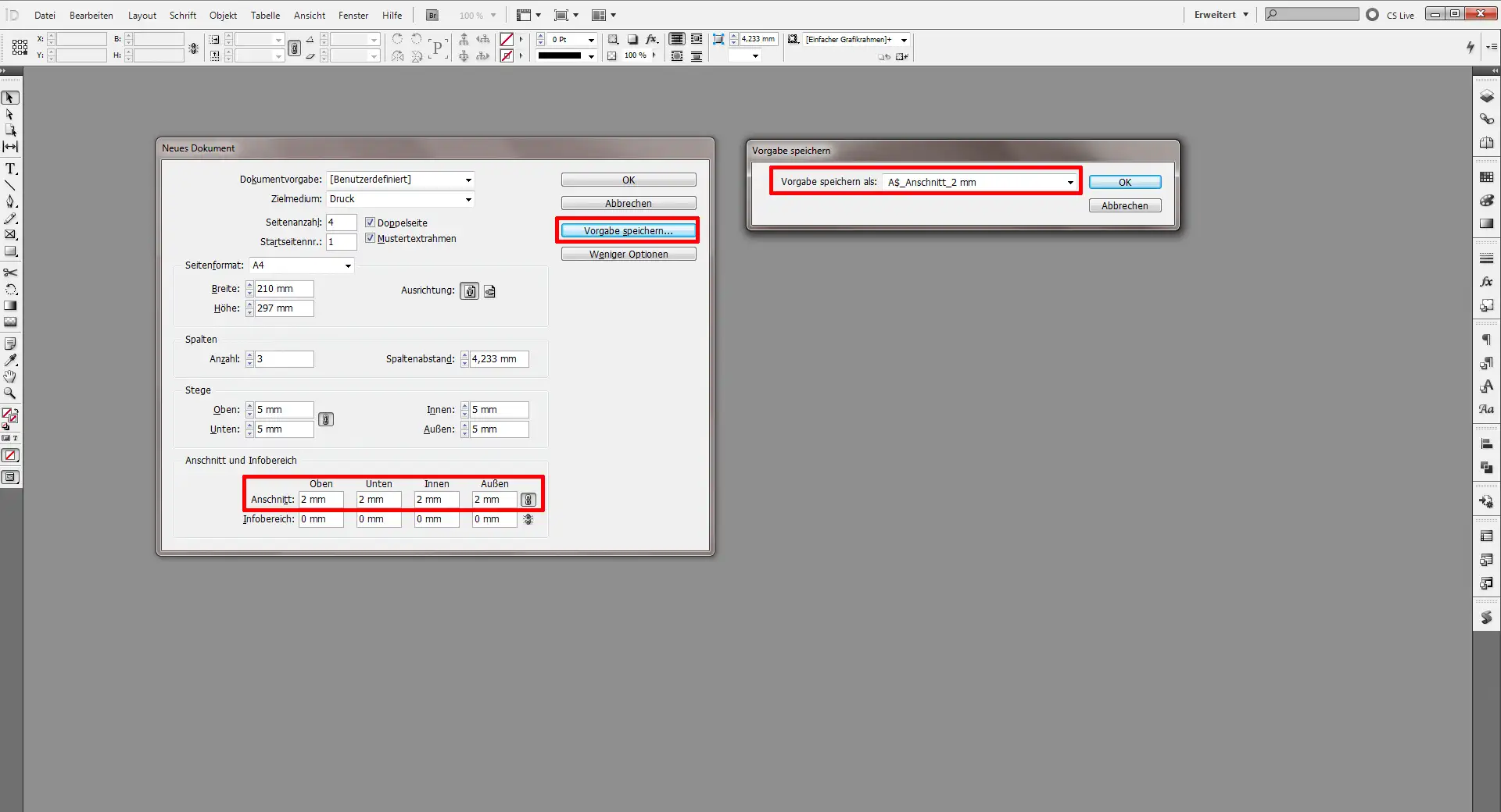 Beschnitt InDesign 07 Beschnitt in InDesign festlegen 2