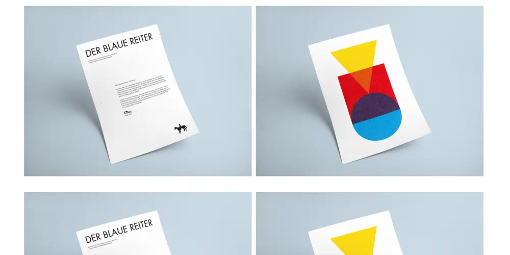 Briefpapierdesign Inspiration 2019 22 Blauerreiter
