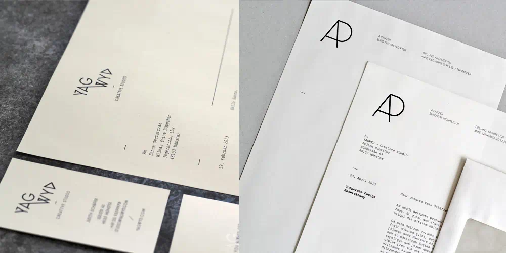 Briefpapierdesign Inspiration 2019 25 yagwyd