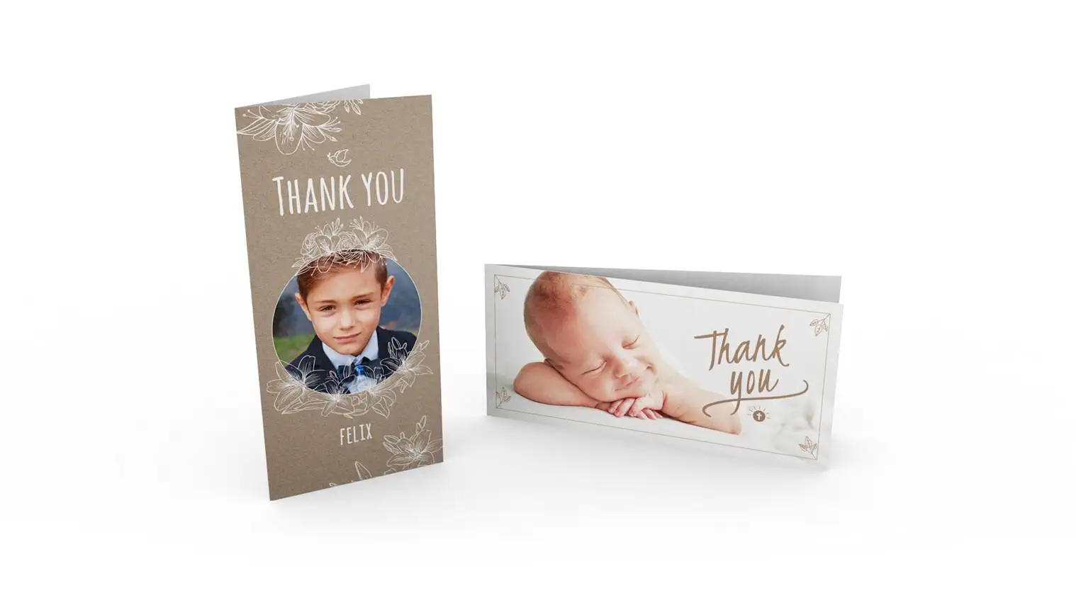 Dankeskarten im DIN-lang-small-Format