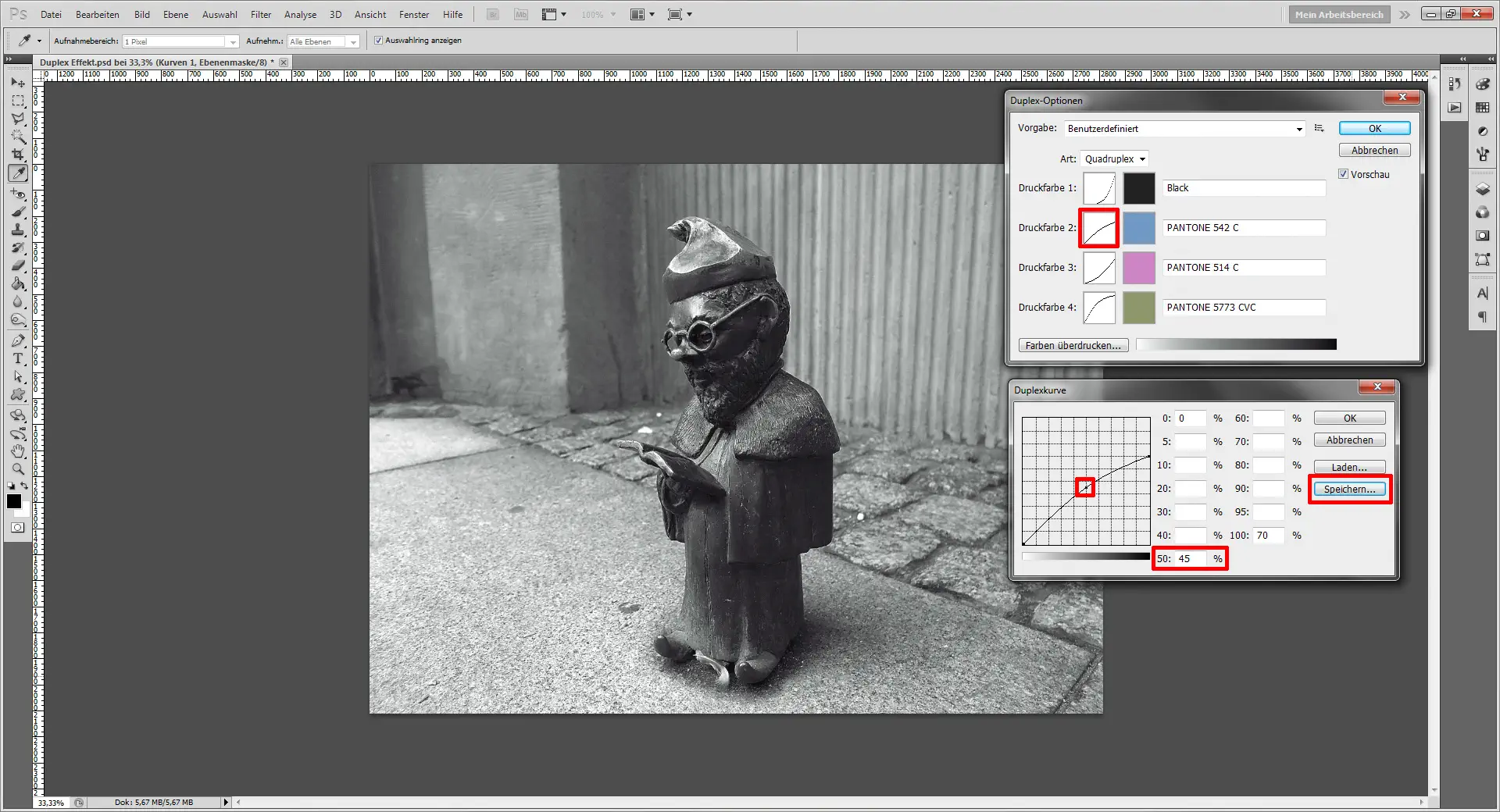 Duplex Effekt 08 Erstelle einen Duplex Effekt mit Photoshop 7