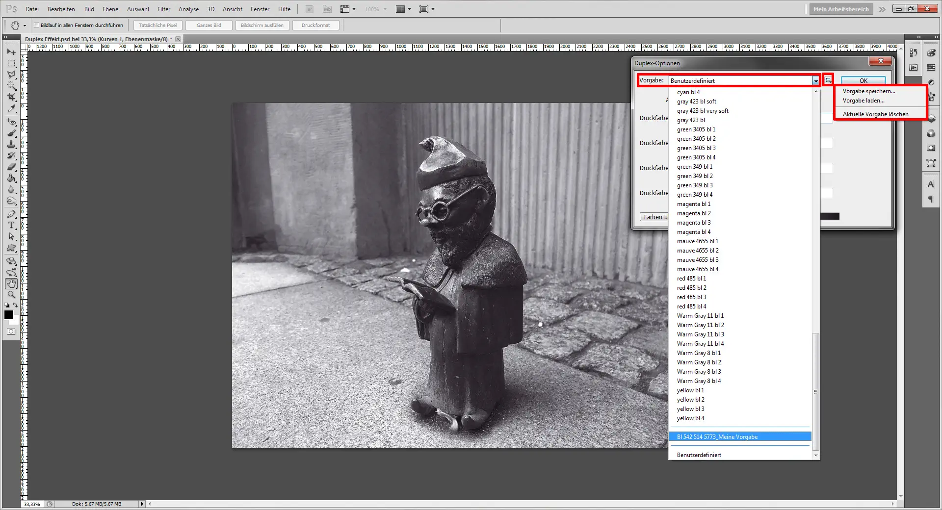 Duplex Effekt 09 Erstelle einen Duplex Effekt mit Photoshop 8