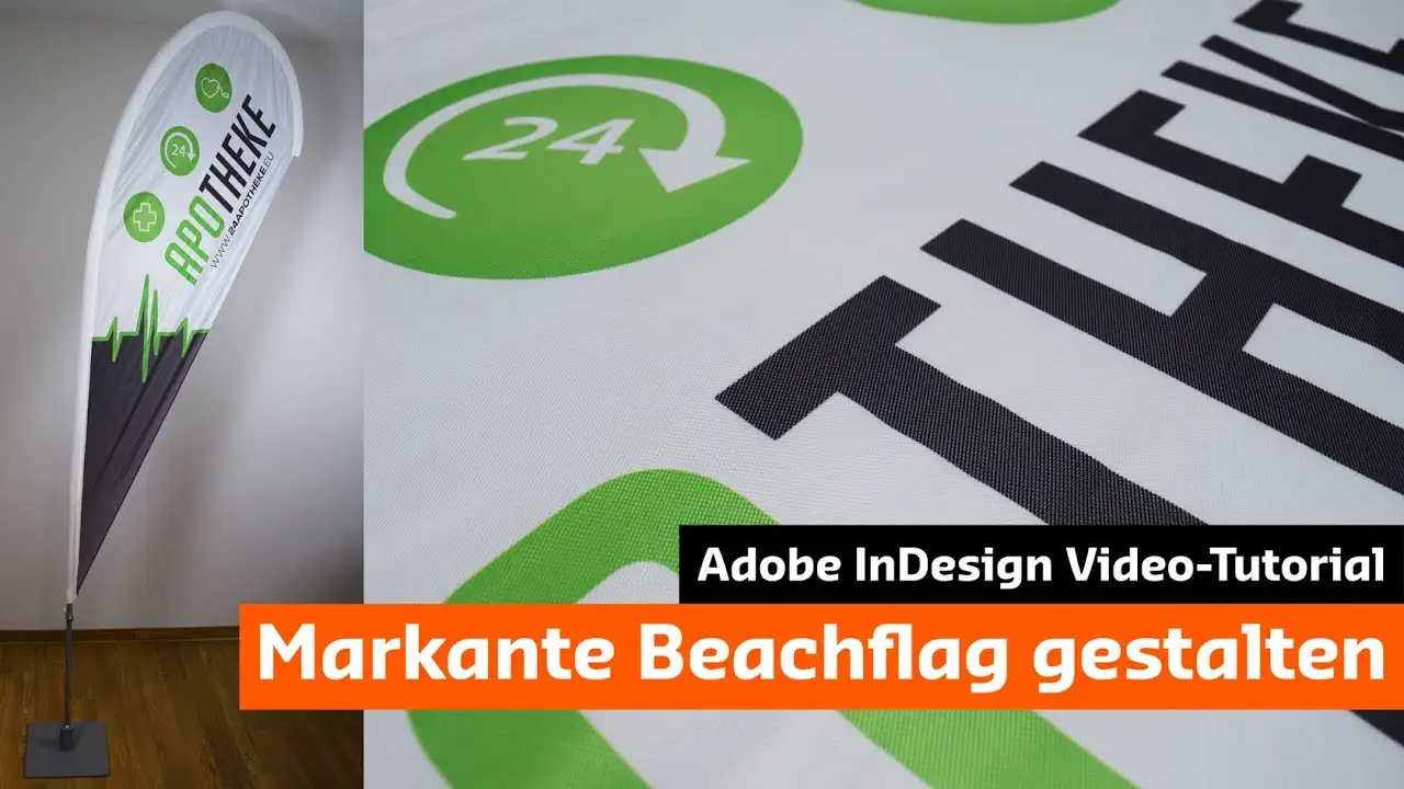 Eine markante Beachflag in InDesign gestalten Tutorial Unboxing Eine markante Beachflag in InDesign gestalten Tutorial Unboxing