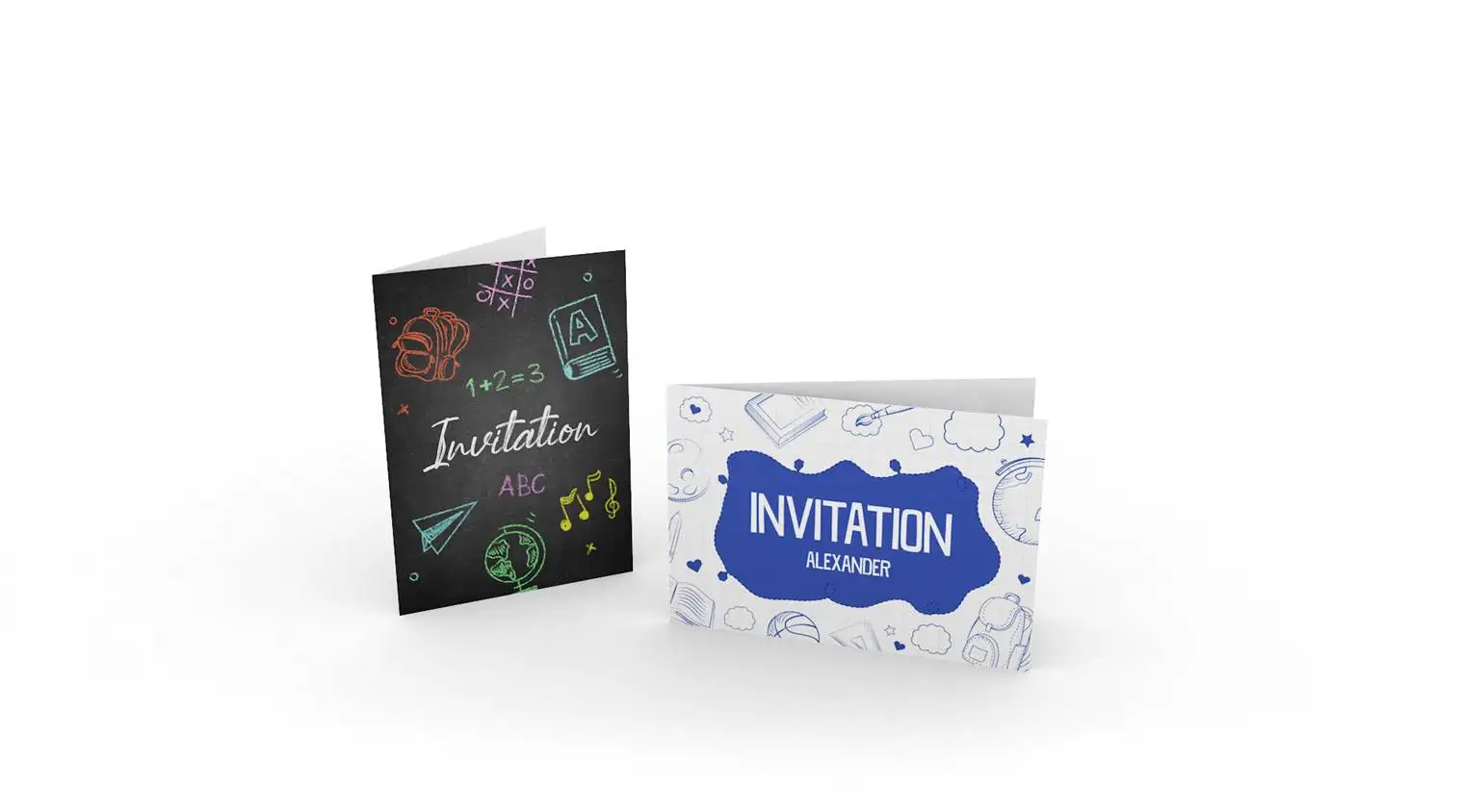 Einladungskarten im DIN-A6-Format