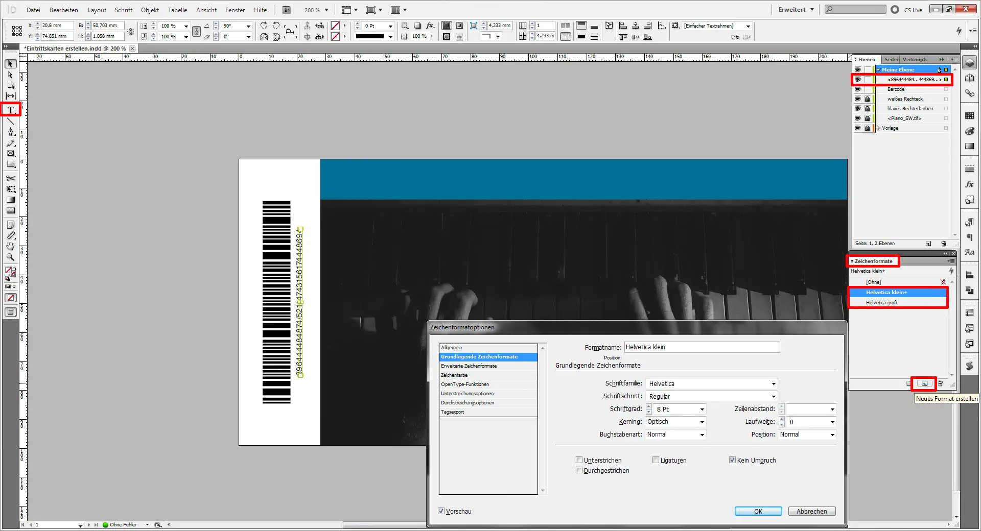 Eintrittskarten erstellen 05 InDesign Tutorial „Eintrittskarten erstellen“ (5)