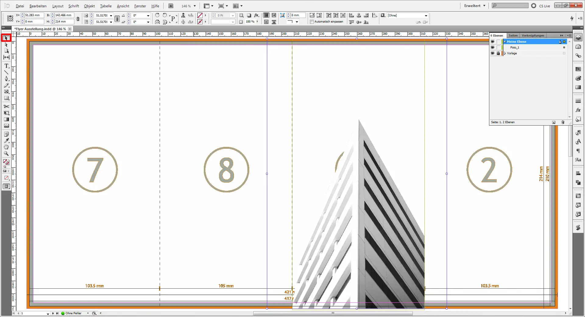 Flyer Fotoausstellung 04 Flyer für eine Austellung 4