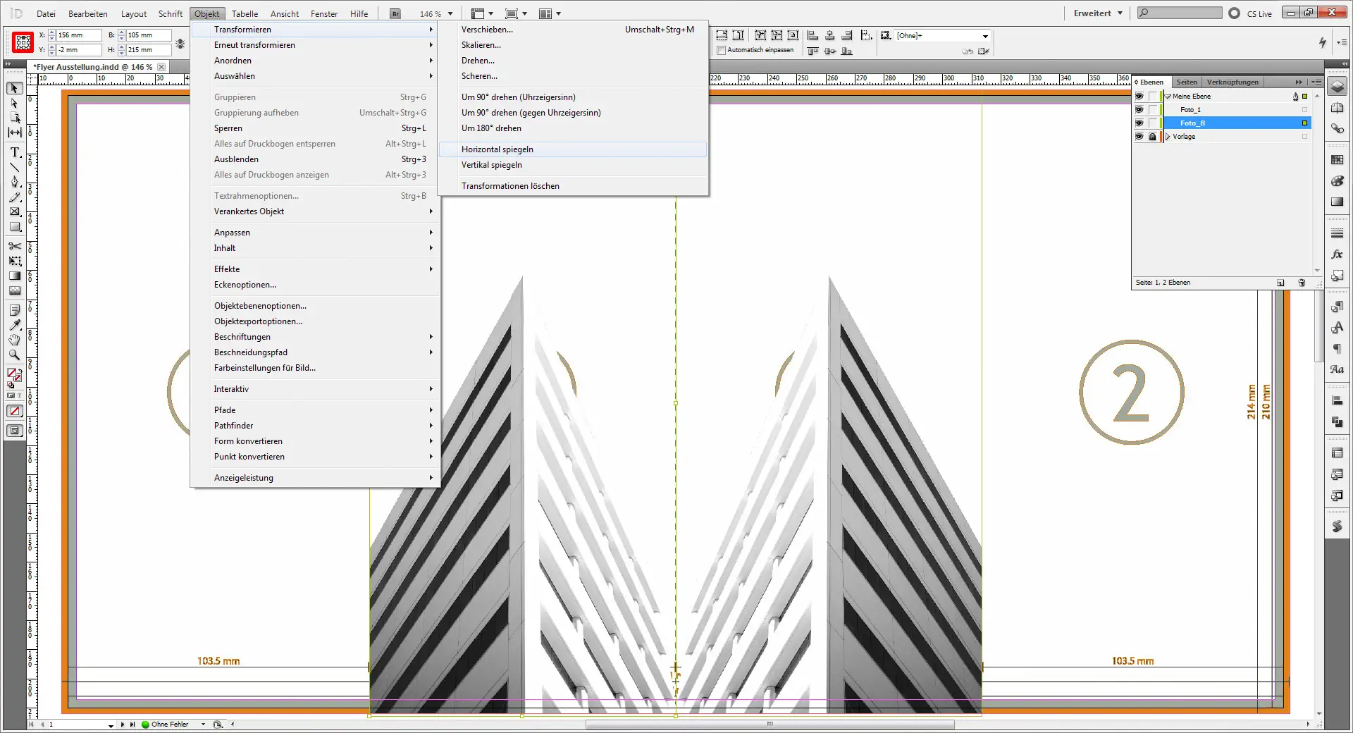 Flyer Fotoausstellung 06 Flyer für eine Austellung 6