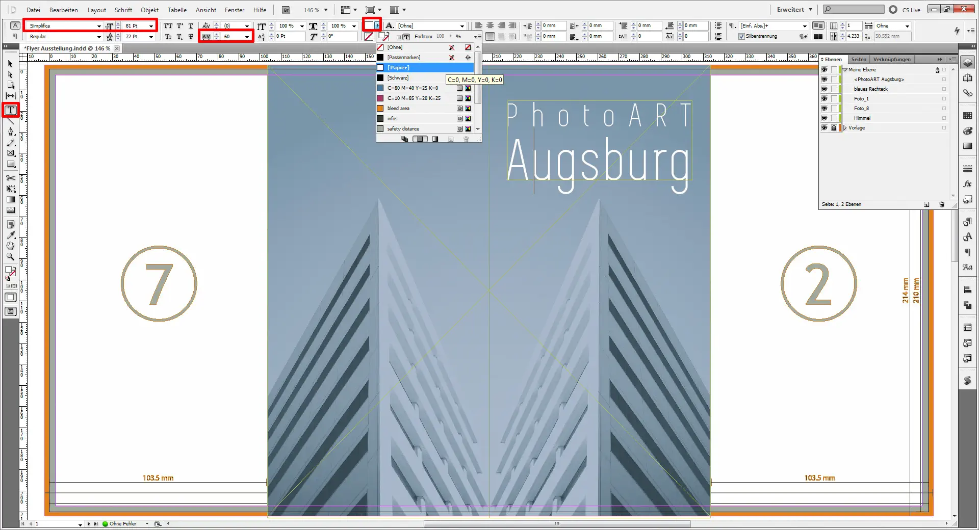 Flyer Fotoausstellung 09 Flyer für eine Austellung 9