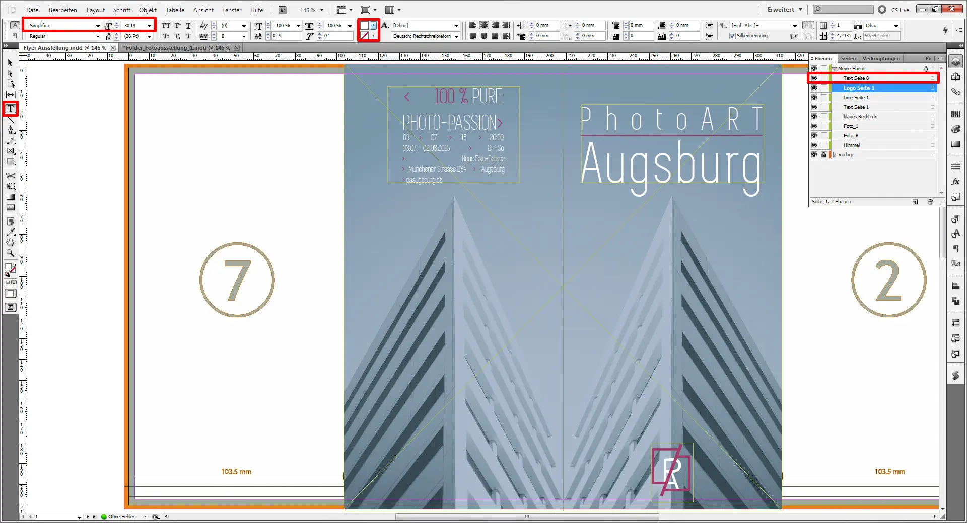 Flyer Fotoausstellung 12 Flyer für eine Austellung 12