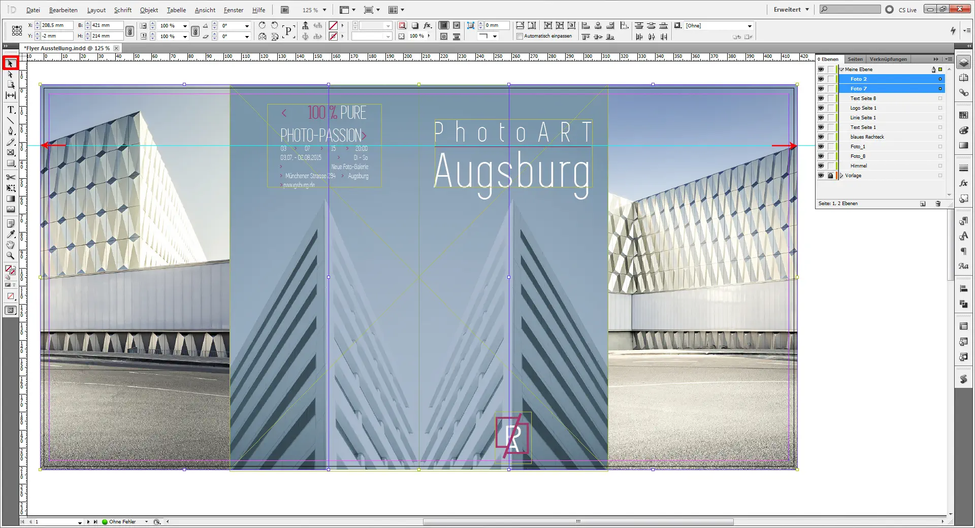 Flyer Fotoausstellung 14 Flyer für eine Austellung 14