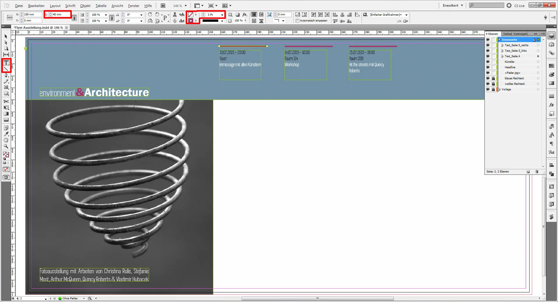 Flyer Fotoausstellung 20 Flyer für eine Austellung 20