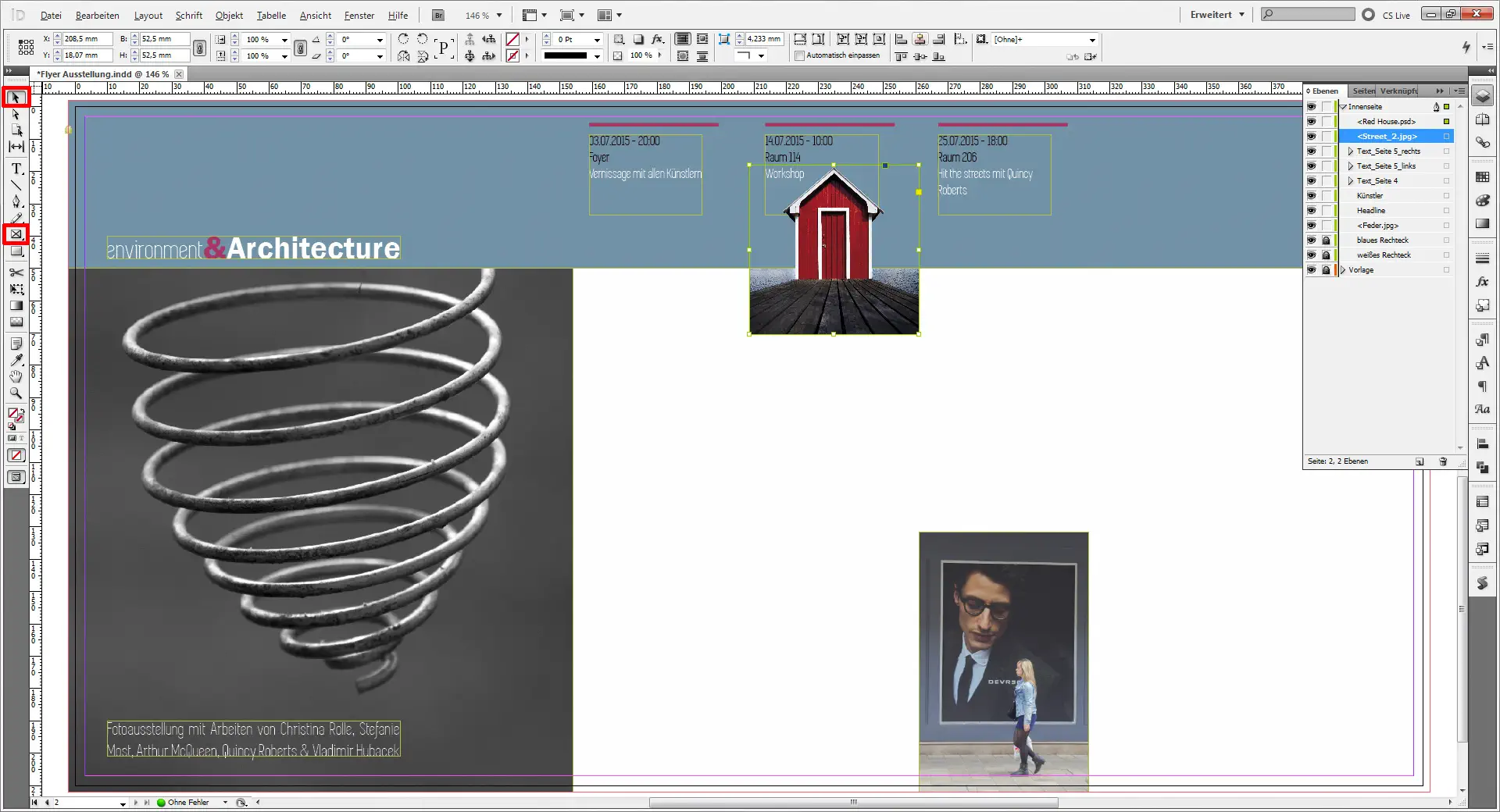 Flyer Fotoausstellung 21 Flyer für eine Austellung 21