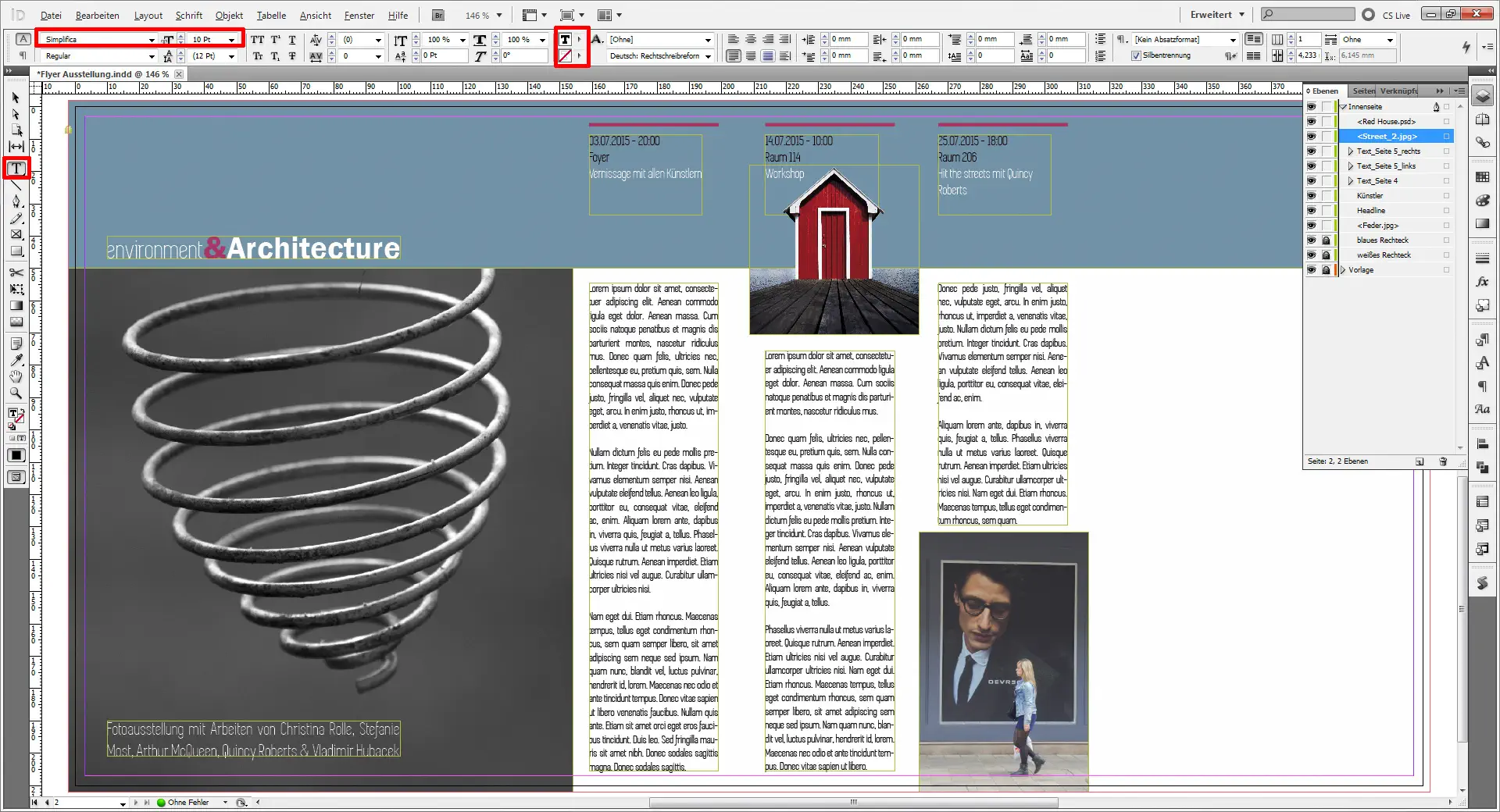 Flyer Fotoausstellung 22 Flyer für eine Austellung 22