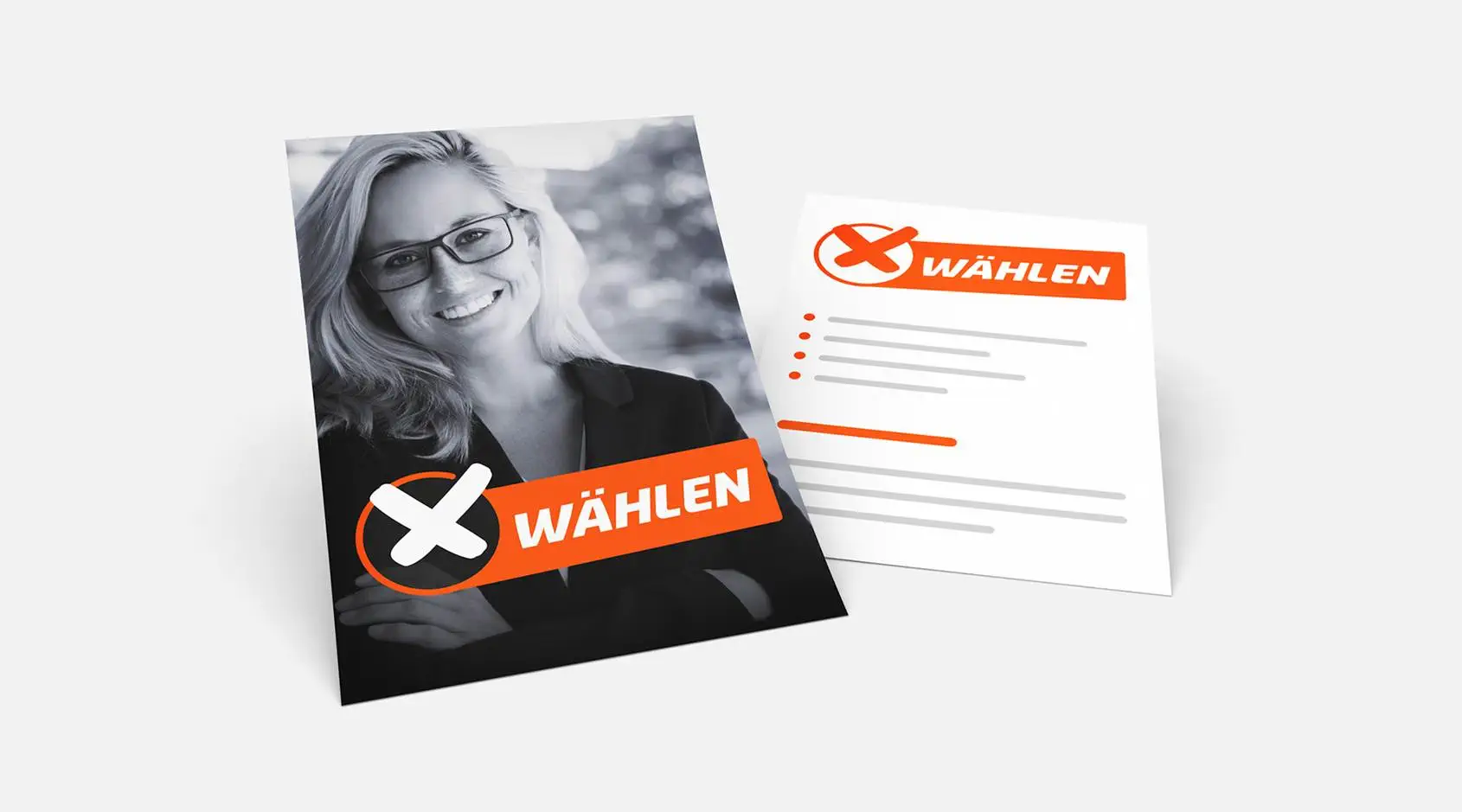 Wahlflyer drucken lassen mit SAXOPRINT
