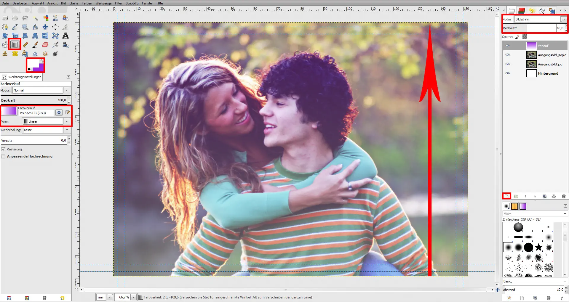 GIMP Einladung Tutorial Step 4 GIMP Einladung Tutorial Step 4