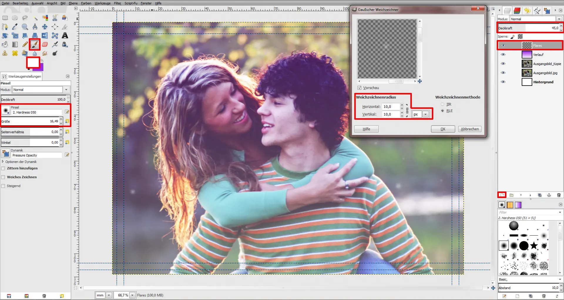 GIMP Einladung Tutorial Step 5 GIMP Einladung Tutorial Step 5