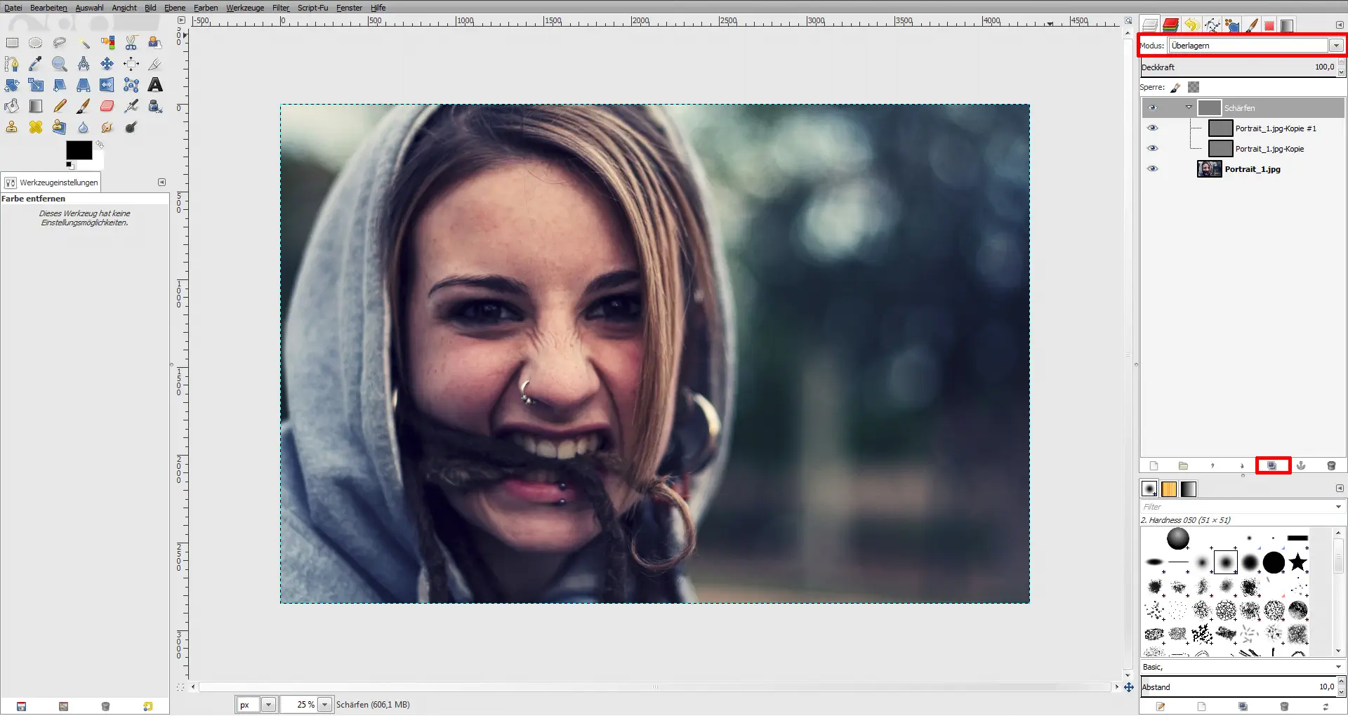 GIMP schaerfen 05 GIMP schaerfen 05