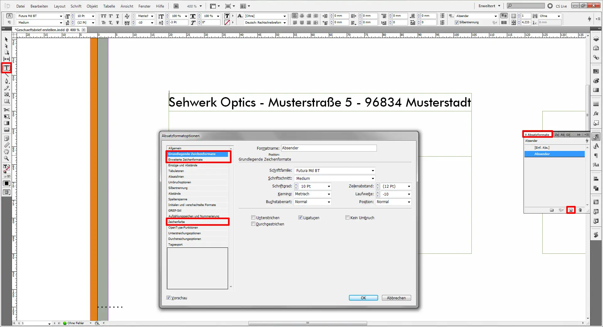 Geschaeftsbrief erstellen 03