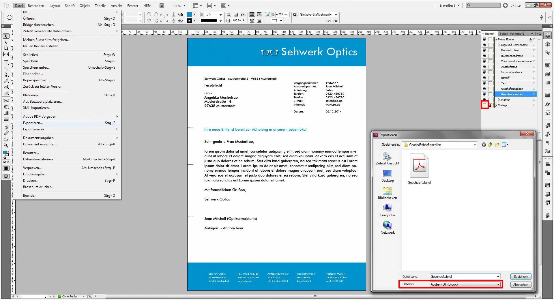 Geschaeftsbrief erstellen 13