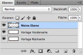Grusskarte Vorlage ebenen step 2