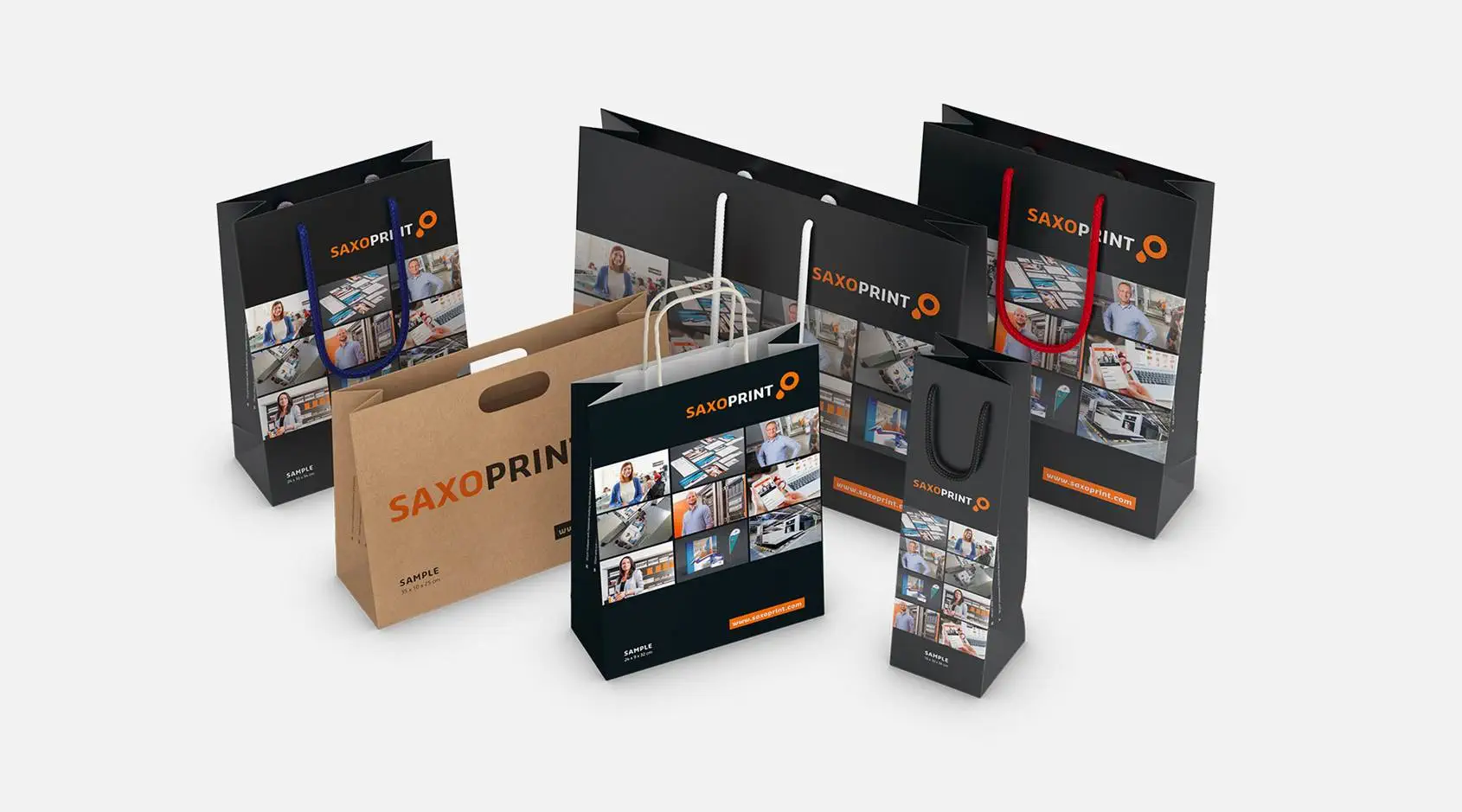 Musterset Papiertragetaschen Musterset Papiertragetaschen