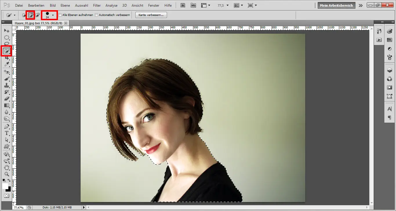 Haare freistellen 01 Haare freistellen mit Photoshop (1)
