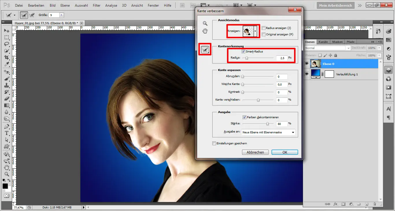 Haare freistellen 02 Haare freistellen mit Photoshop (2)
