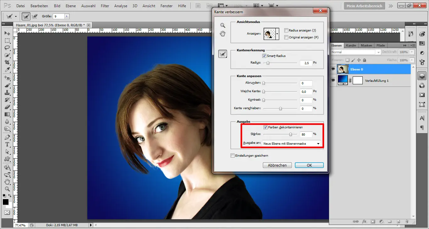 Haare freistellen 03 Haare freistellen mit Photoshop (3)