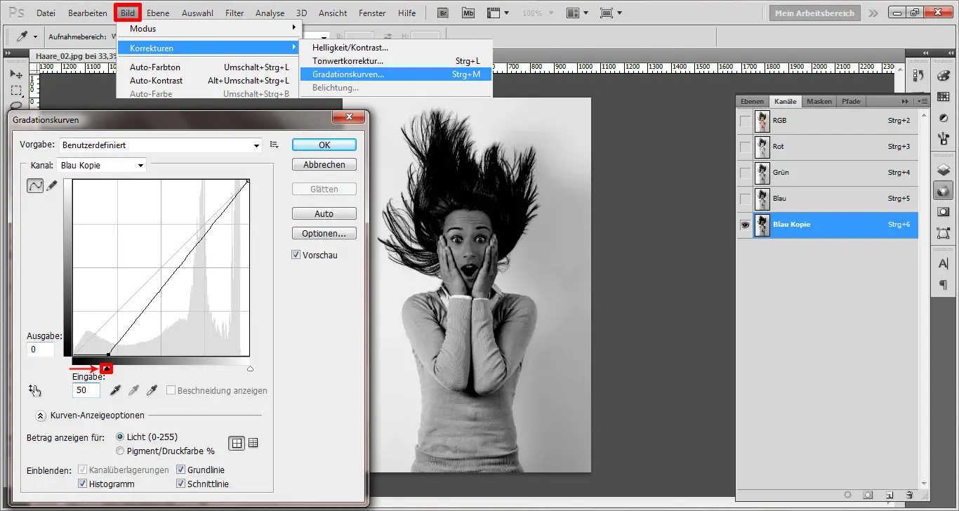 Haare freistellen 05 Haare freistellen in Photoshop (5)