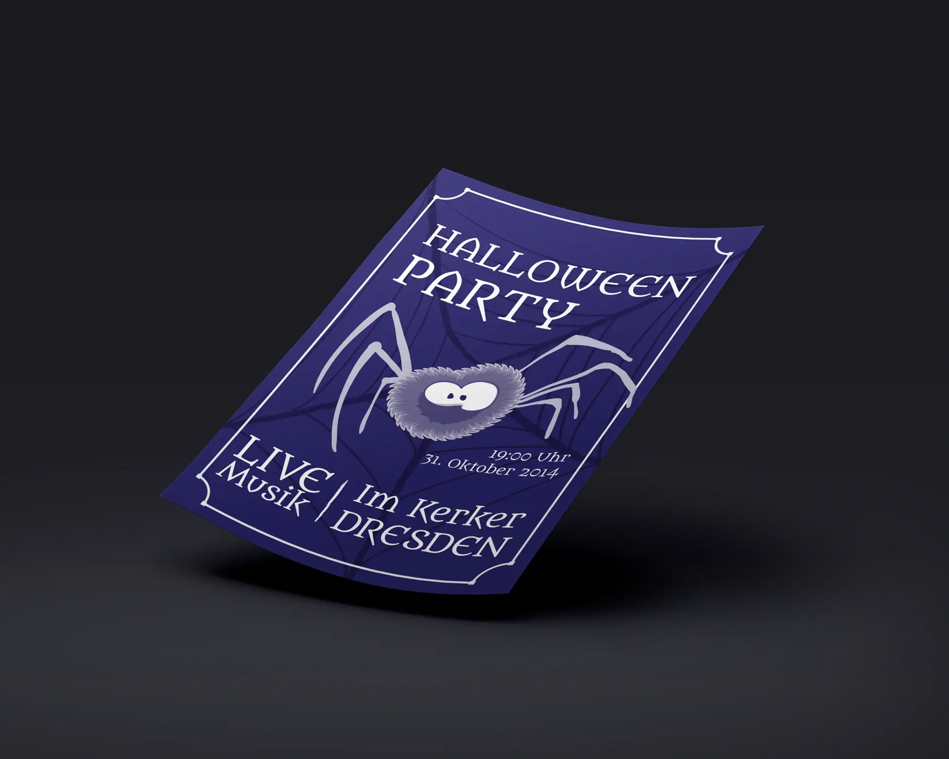 Halloween Flyer Mockup Halloween Flyer gestalten (Mockup)