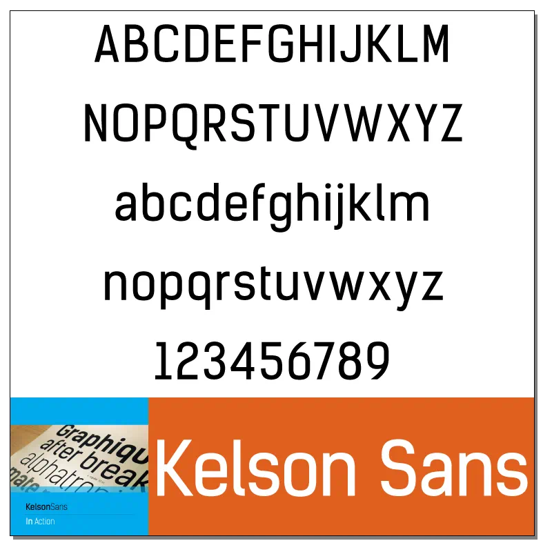 Kelson Sans Font by Bruno Mello