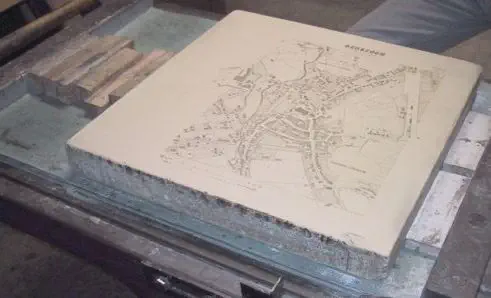 Anwendung des Steins für die Lithographie Anwendung des Steins für die Lithographie