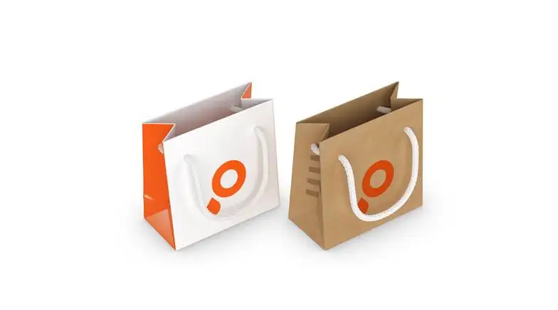 Papiertragetasche Mini mit Stoffkordel Papiertragetasche Mini mit Stoffkordel