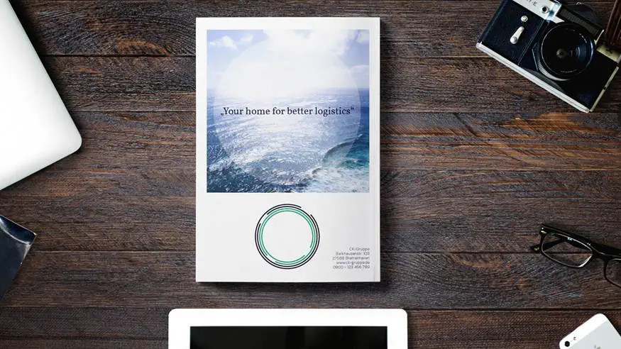 Mitarbeiterzeitung mit InDesign Template 1 Back