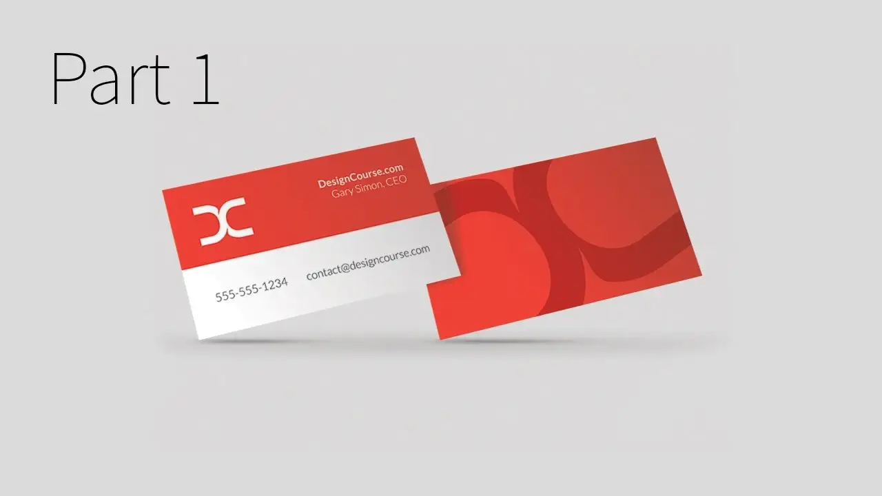 Modern Business Card Design in Illustrator CC Part 1
