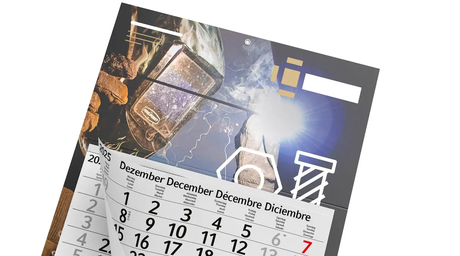 Aufhängeöse und Perforation