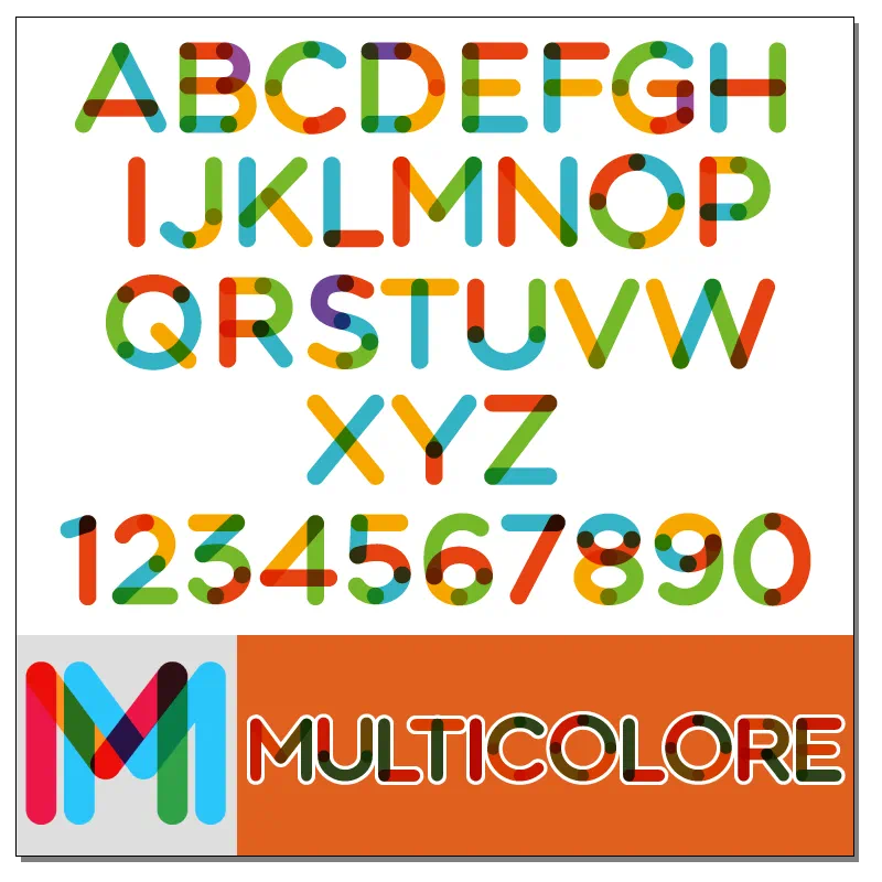 Multicolore Font by Ivan Filipov