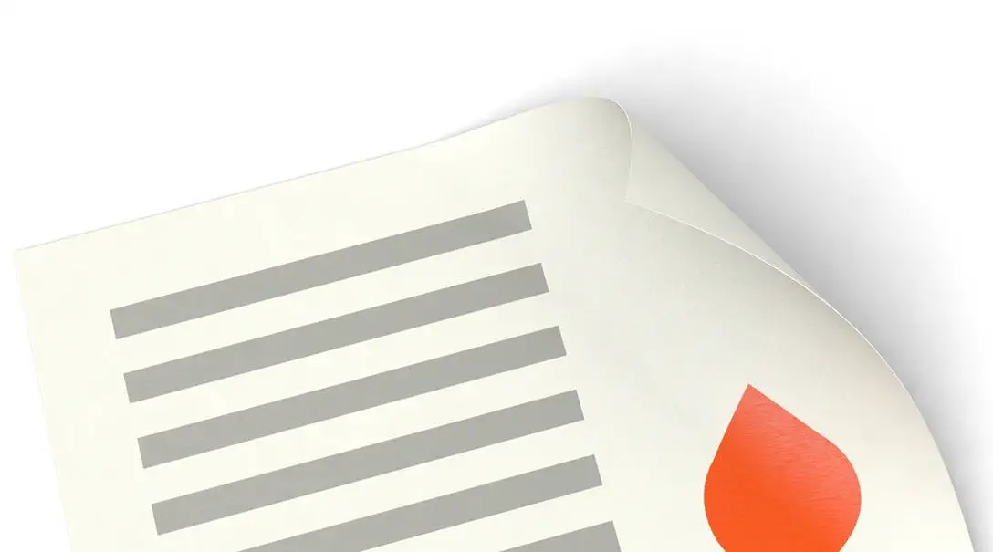 Artikel Folder mit Naturpapier