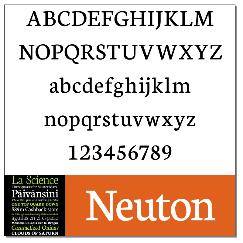 Neuton Font by Brian M. Zick