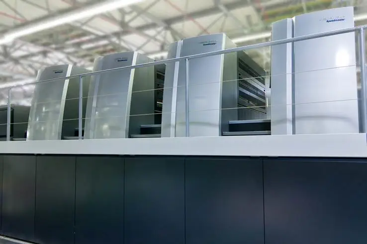 Offset Druckmaschine Farbwerke