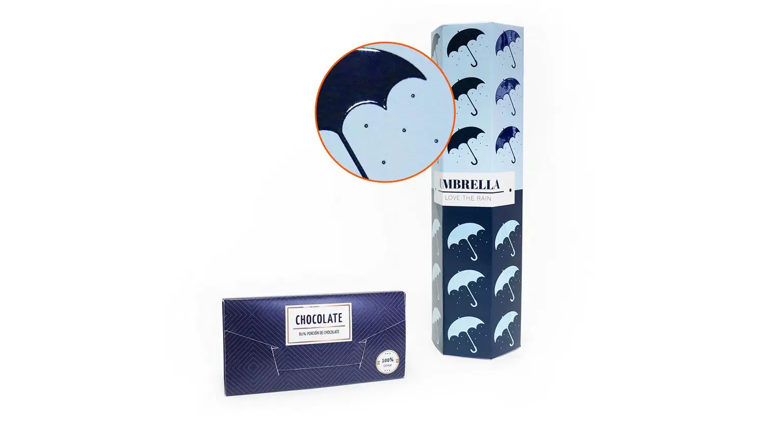 Partieller Relieflack Partieller Relieflack