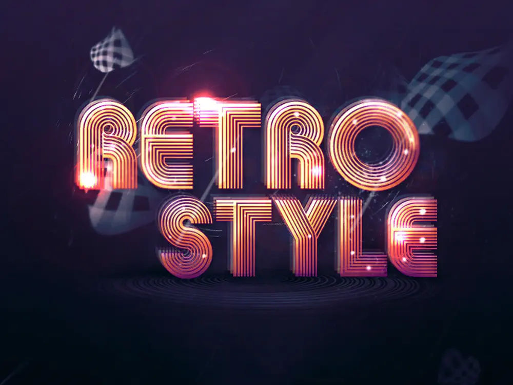 Schrift Effekte für Photoshop 3