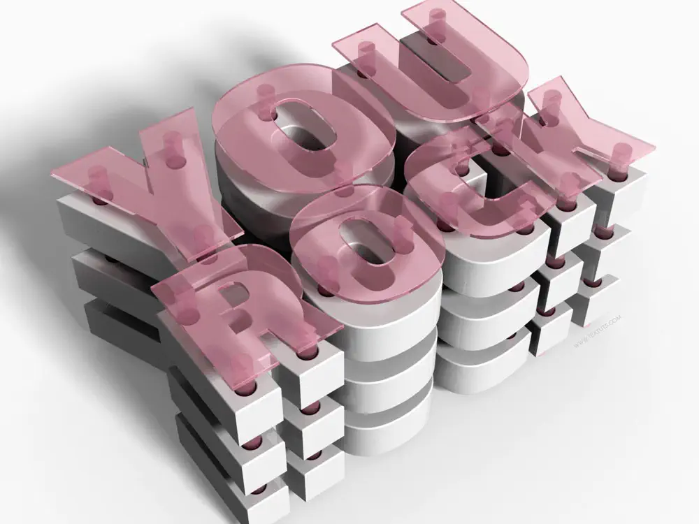 Schrift Effekte für Photoshop 25